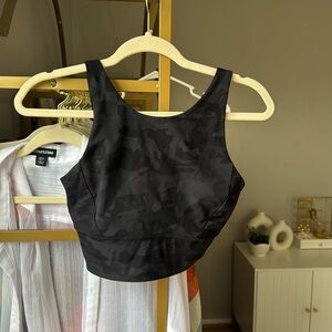 Black lululemon longline bra